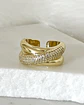 Anillo Doble Entrelazado Catania Gold  - Miniatura 1