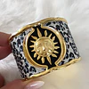 Maxi Brazalete Soleil Gold Print  Maximalista 