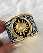 Maxi Brazalete Soleil Gold Print  Maximalista  - Miniatura 3