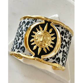 Maxi Brazalete Soleil Gold Print  Maximalista 