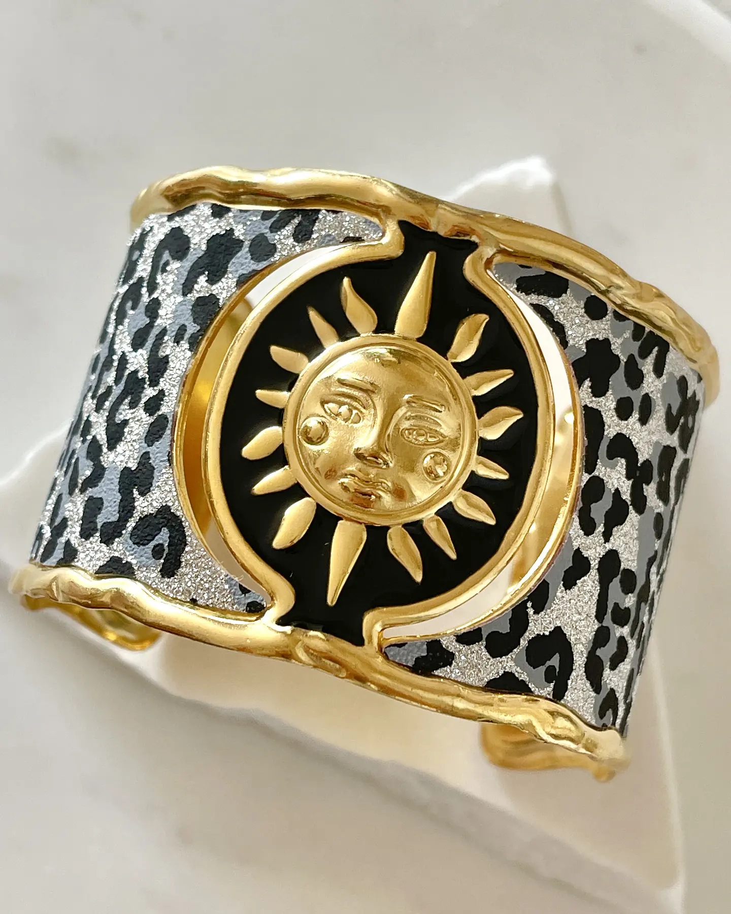 Maxi Brazalete Soleil Gold Print  Maximalista  1