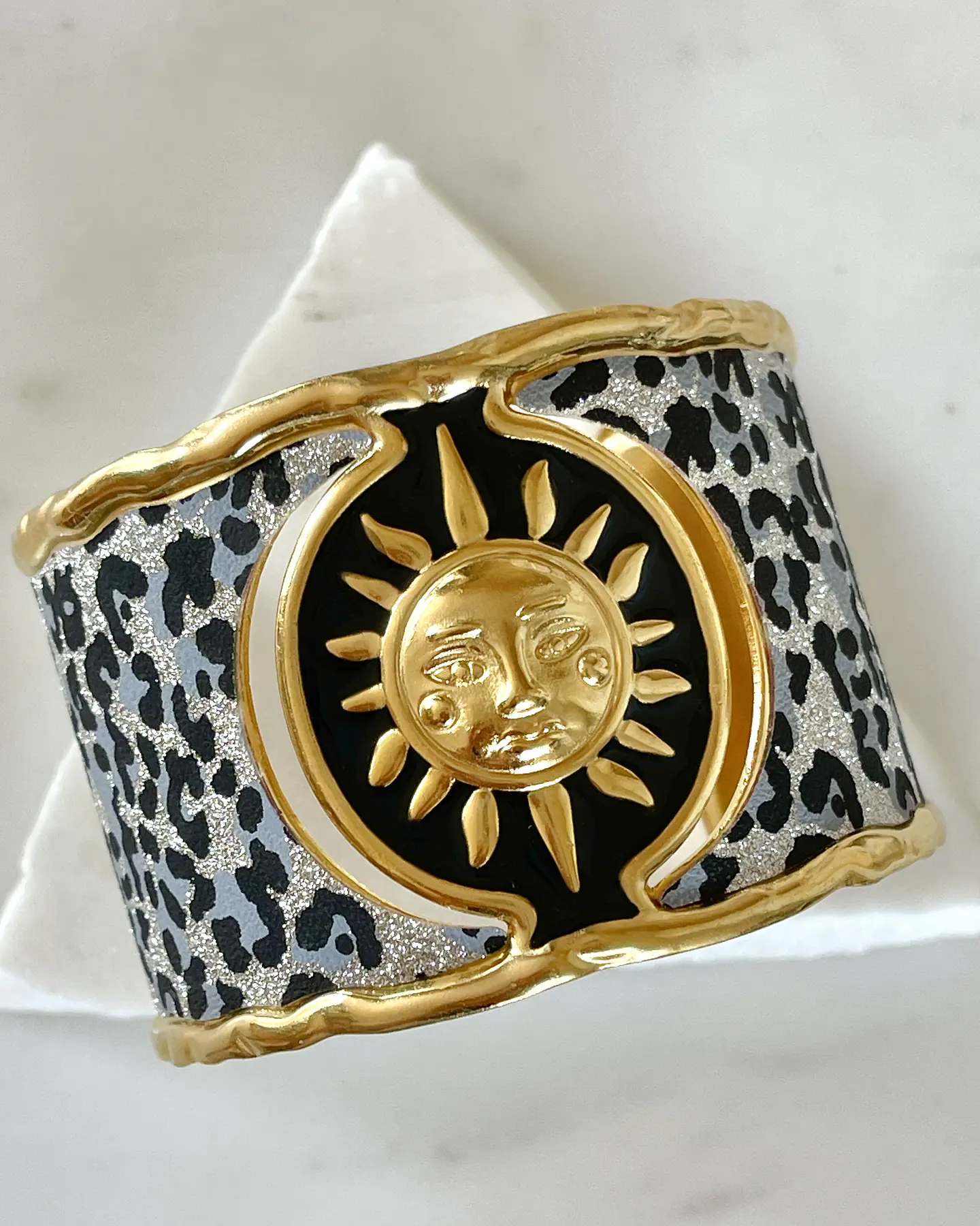 Maxi Brazalete Soleil Gold Print  Maximalista  5