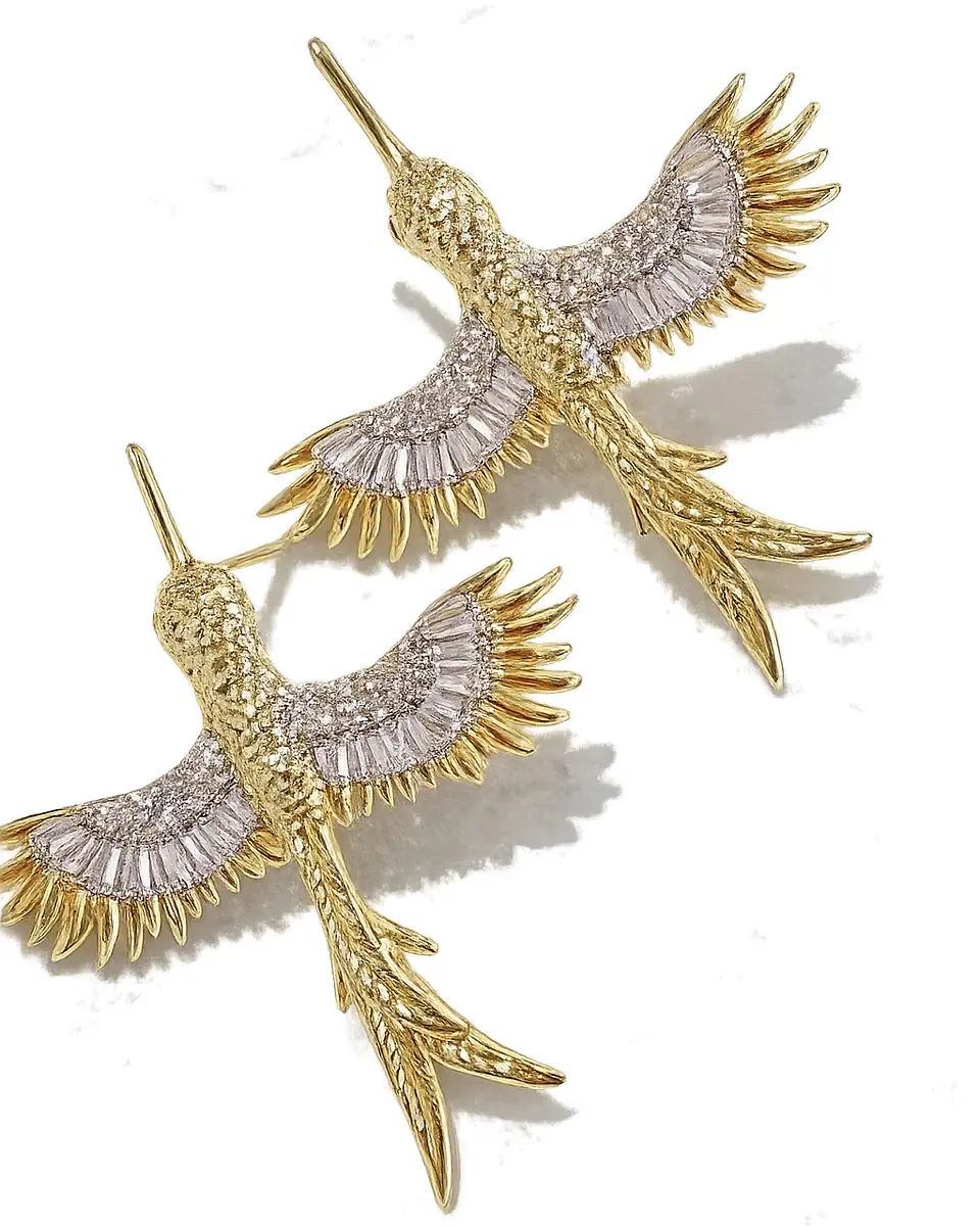 Aros  Águila Silver Gold 2