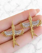 Aros  Águila Silver Gold - Miniatura 3