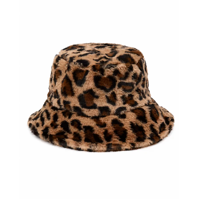 Sombrero Cozy Bucket Leo Print Dark 