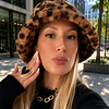 Sombrero Cozy Bucket Leo Print Dark 