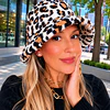 Sombrero Cozy Bucket Leo Print Soft