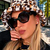 Sombrero Cozy Bucket Leo Print Soft