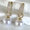 Aros Agolla y Perlas Circones Etienne Gold