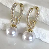 Aros Agolla y Perlas Circones Etienne Gold
