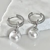 Aros Agolla y Perlas Circones Etienne Silver