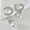 Aros Agolla y Perlas Circones Etienne Silver