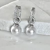 Aros Agolla y Perlas Circones Etienne Silver