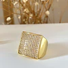Anillo Cuadrado Verona Gold