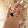Anillo Cuadrado Verona Black