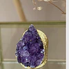 Anillo Maxi Amatista Drusa Gold