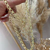 Collar Nudo de Bruja eslabones mixtos Gold