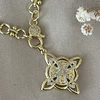 Collar Nudo de Bruja eslabones mixtos Gold