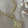 Collar Nudo de Bruja eslabones mixtos Gold