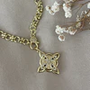 Collar Nudo de Bruja eslabones mixtos Gold