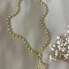 Collar Nudo de Bruja eslabones mixtos Gold