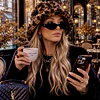 Sombrero Cozy Bucket Leo Print Dark 