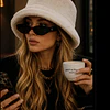 Sombrero Cozy Bucket White