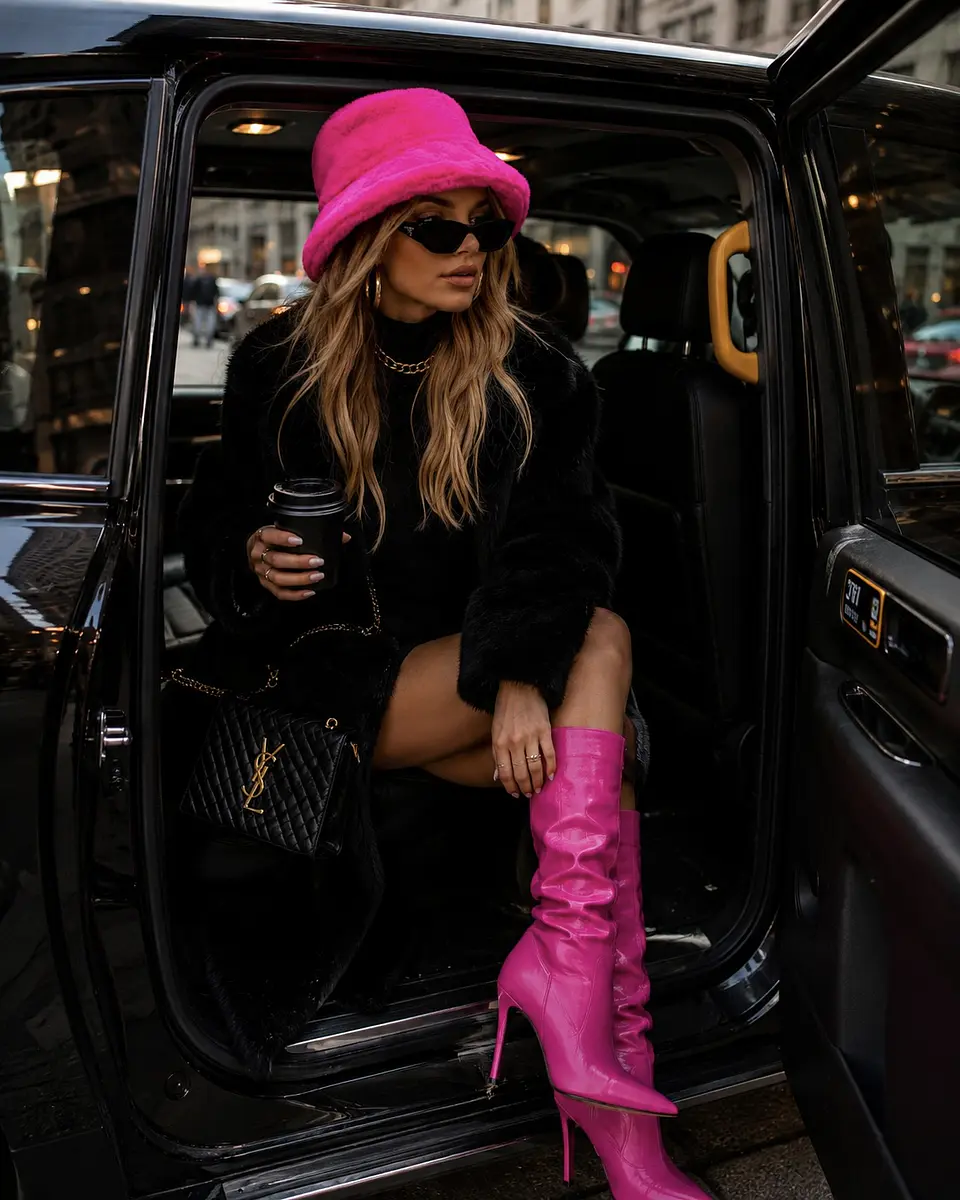 Sombrero Cozy Bucket Pink 3