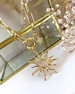 Collar Sol Circones Punto de luz Gold - Miniatura 4