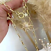 Collar Sol Circones Punto de luz Gold
