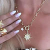 Collar Sol Circones Punto de luz Gold