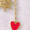 Collar Sol Corazón Pink Multidije Gold