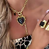 Collar Maxi Corazon Luxury Black &Gold