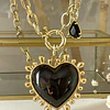 Collar Maxi Corazon Luxury Black &Gold