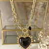 Collar Maxi Corazon Luxury Black &Gold