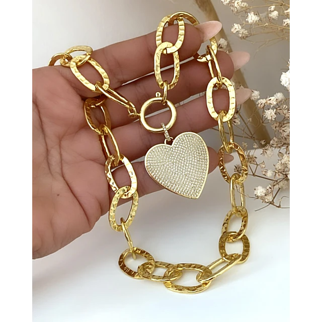Collar Cuore Mio full circones Gold