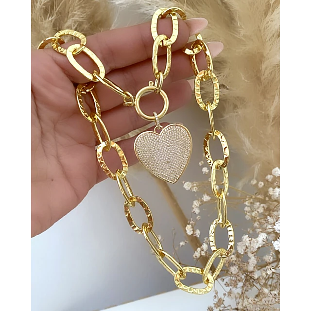 Collar Cuore Mio full circones Gold
