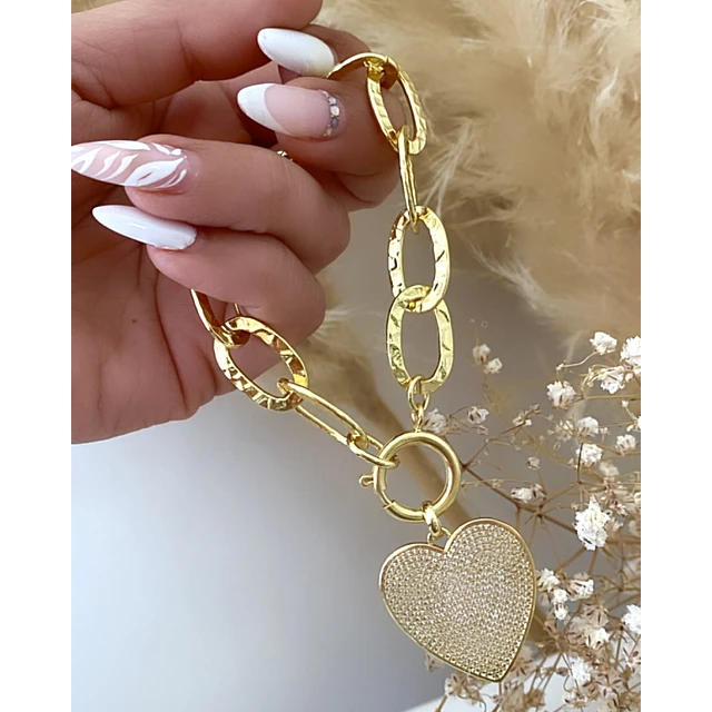 Pulsera Cuore Mio full circones Gold
