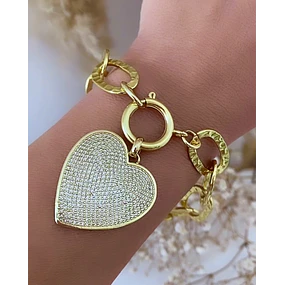 Pulsera Cuore Mio full circones Gold