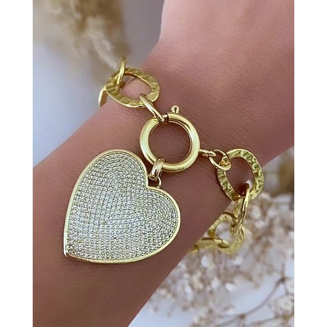 Pulsera Cuore Mio full circones Gold