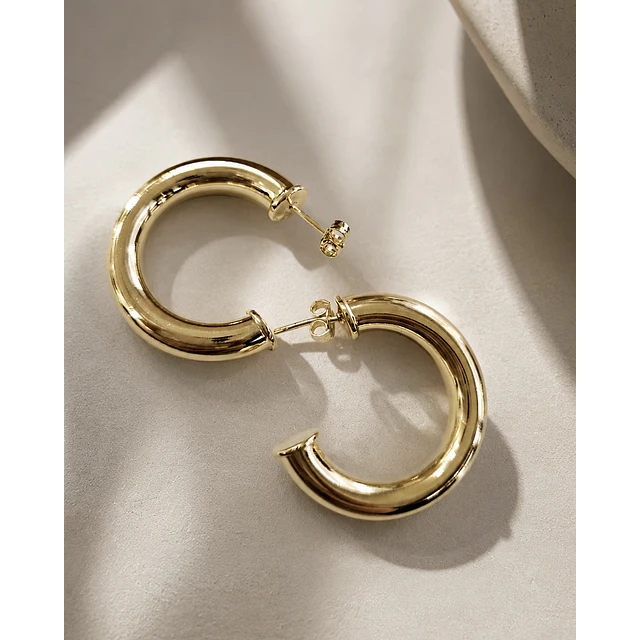 Aros Argollas Classic Gold