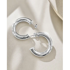 Aros Argollas Classic Silver