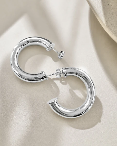 Aros Argollas Classic Silver