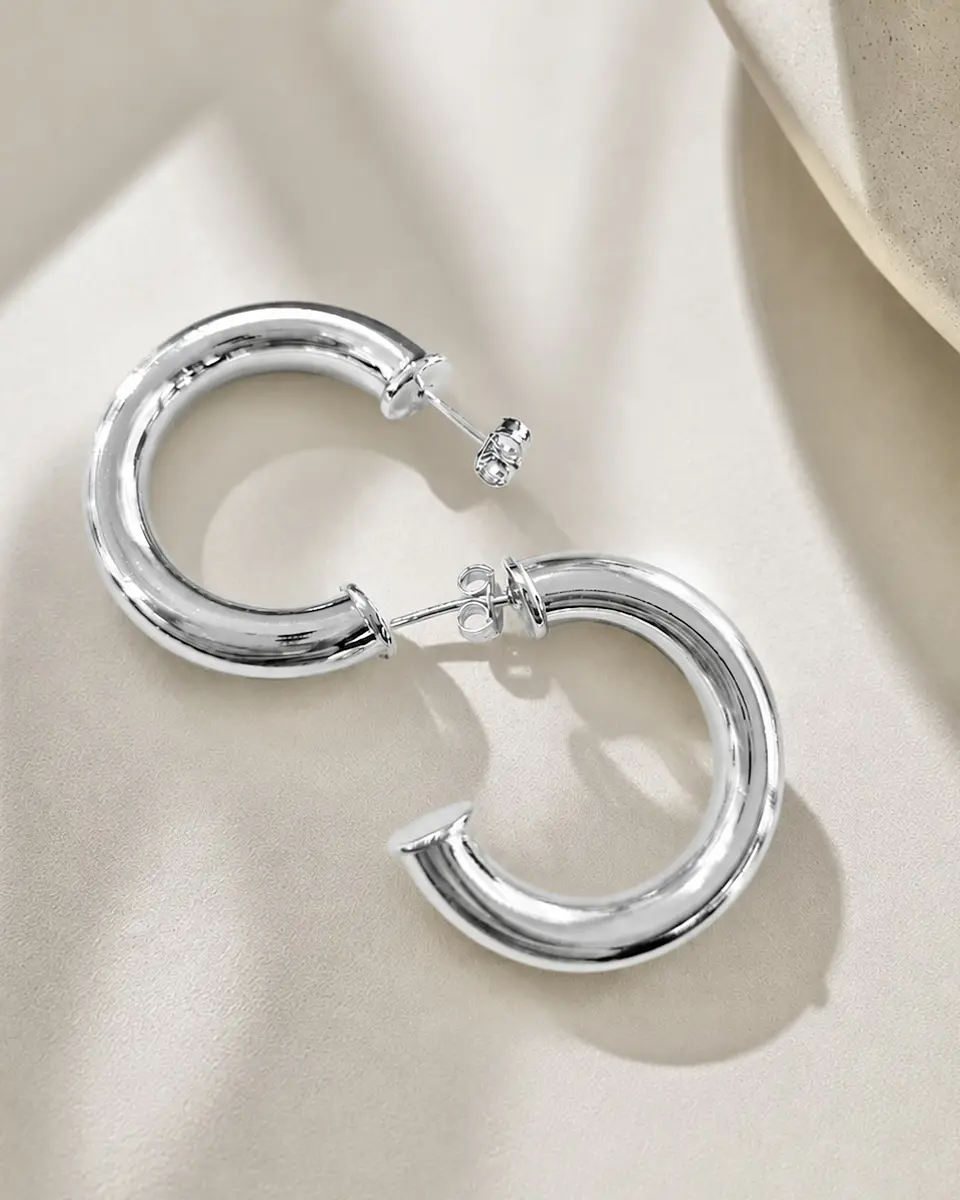 Aros Argollas Classic Silver 1