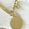 Collar Medallón Padre Nuestro Circones eslabones Gold
