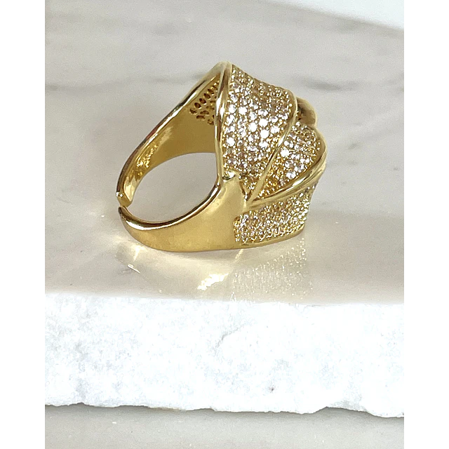 Anillo Elipse Entrelazado Circones Gold