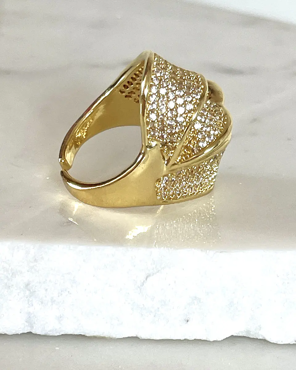 Anillo Elipse Entrelazado Circones Gold 6