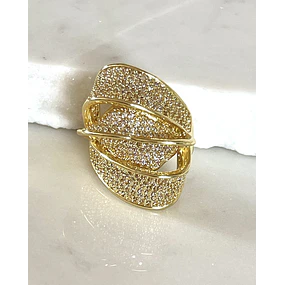 Anillo Elipse Entrelazado Circones Gold