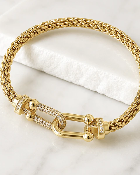Pulsera Turbillon Tiffany Gold Circones