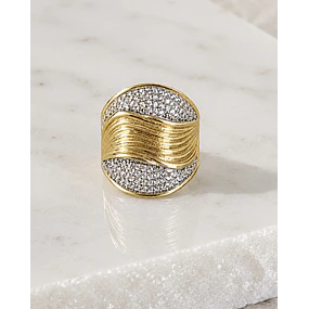 Anillo Madrid Circones Silver Gold